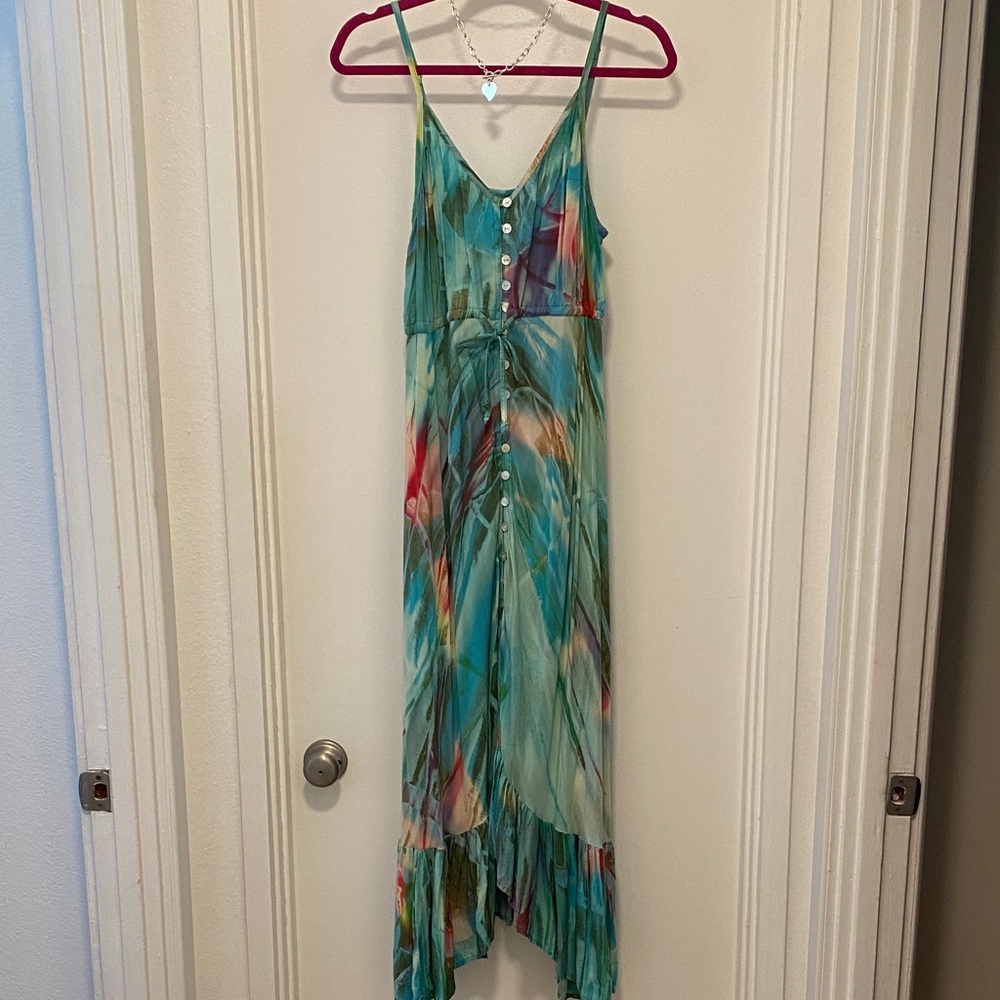 Dress Multicolor Sleeveless Maxi Dress